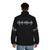 Puffer jacket with sound wave graphic design - men back