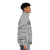 Mazda RX8 blueprint-inspired black puffer jacket - men side right