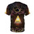 Surreal illusion graphic t-shirt featuring Bill Cipher, a paranormal character from the cartoon series Gravity Falls - Back