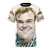 Colorful watercolor art of Chris Farley's iconic character Matt Foley on a t-shirt