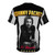 Vibrant AOP T-shirt featuring the name and likeness of legendary salsa musician Johnny Pacheco - Back