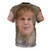 Stylized portrait of Chris Farley, the iconic Saturday Night Live comedian, on a high-quality t-shirt. - Back