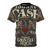 Retro-style t-shirt featuring a graphic of Johnny Cash, an eagle, and vintage country and rock and roll elements