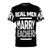Man wearing a stylish AOP t-shirt with the text "Marry a Teacher"