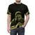 Retro jazz music tribute t-shirt featuring a graphic of saxophone player John Coltrane - men front