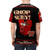 Chop Suey inspired all-over print t-shirt with System of a Down logo and horror elements - men back