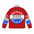 Riker For President sci-fi puffer jacket with phigment pop art design - Back