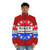 Riker For President sci-fi puffer jacket with phigment pop art design - men front
