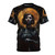 T-shirt featuring a graphic design of Joan of Arc, a famous medieval French warrior and historical figure