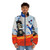 Fantastic Planet La Planète Sauvage inspired puffer jacket with retro sci-fi design - men front
