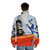 Fantastic Planet La Planète Sauvage inspired puffer jacket with retro sci-fi design - men back