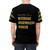 T-shirt with humorous "Beverage Dissemination Officer" text design - men back