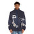 Sooty owl puffer jacket with magical bird design - men front