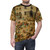 Medieval genre painting of peasants harvesting crops in winter, featured on a high-quality t-shirt. - men front