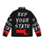 Massachusetts puffer jacket with state pride design - Back