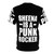 Ramones punk rock t-shirt featuring the iconic black and white design - Back