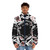 Falling Cards Puffer Jacket featuring playing card designs - men front