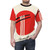 Retro ramen graphic t-shirt featuring a vintage-inspired illustration of a ramen bowl with kaiju monster - men front