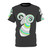 Vibrant and abstract t-shirt design featuring a ram, representing the Aries zodiac sign, surrounded by legendary and mythical animals.