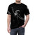 Monochrome portrait art t-shirt featuring BTS member Jimin's "Black Swan" concept. - men front
