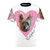 Illustration of a Silky Terrier dog on a custom Valentine's Day t-shirt