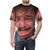 Funny meme t-shirt featuring a crying Pedro Pascal from The Mandalorian and The Last of Us - men front