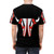 Vintage-inspired Chicago Bulls t-shirt featuring basketball and city skyline design - men back