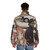 Kyoko Sakura Puffer Jacket with Waifuz N The Hood Design - men back
