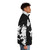 "Read or Die" anime-inspired puffer jacket with vintage 90s design - men side right