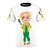 Unique AOP t-shirt featuring a chibi design of Jean Milburn, the "Courgette Lady" from the Netflix series Sex Education.