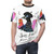 Vibrant abstract design featuring a flock of playful tropical birds and feathers - men front