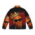 Vybz Kartel Dancehall Puffer Jacket with Jamaican music and reggae inspired design - Back