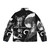 Quiet Snow Puffer Jacket with Japanese Inspired Anime Design - Back
