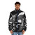 Quiet Snow Puffer Jacket with Japanese Inspired Anime Design - men front
