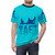 Raft t-shirt featuring a deserted island, shark, and ocean scene for adventure-loving gamers - men front