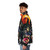 Vintage-inspired "Night of the Demon" puffer jacket with occult and horror imagery - men side left