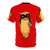 T-shirt with a radiator design showcasing superb furry animals and music-inspired elements - Back