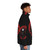 Dracula inspired puffer jacket with Vlad Dracula and Castlevania design - men side right