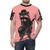 Playful raccoon holding a ukulele on a stylish t-shirt design - men front