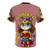 Illustration of a magical cat superhero wearing a Japanese-inspired costume - Back