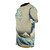 T-shirt featuring a vibrant, artistic depiction of the iconic Japanese wave from Kanagawa - men left
