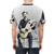 Vintage harp guitar illustration t-shirt design - men back
