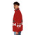 F2004 white puffer jacket featuring motor racing inspired design - men side left