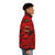 Quake Red Armor Puffer Jacket - Classic FPS Gaming Icon - men side right