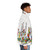 Sagrada Familia Barcelona Spain Puffer Jacket with Holy Family Graphic - men side right