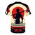 Retro-style illustration of Japanese footballer Takehiro Tomiyasu on a t-shirt - Back
