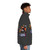 F Zero X inspired puffer jacket with video game graphics - men side right