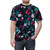 Vibrant floral abstract digital art design printed on a t-shirt - men front