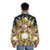 Virgo Shaka Saint Seiya Anime Puffer Jacket - men back