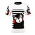 Retro cartoon bear graphic t-shirt with Japanese inspired kumamon design